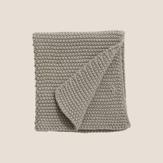 Merga Knitted Dishcloth in Grey