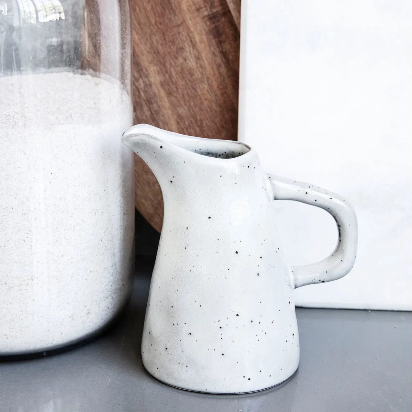 Rustic Jug, Grey/Blue