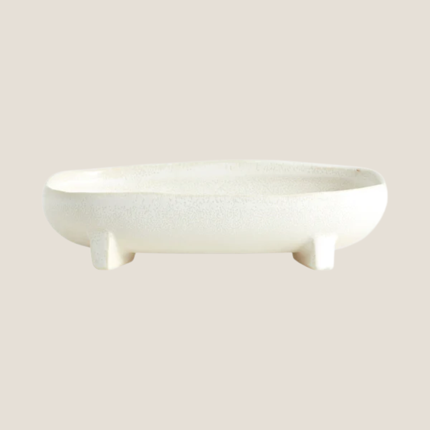 Pemba Tray in Offwhite, Small
