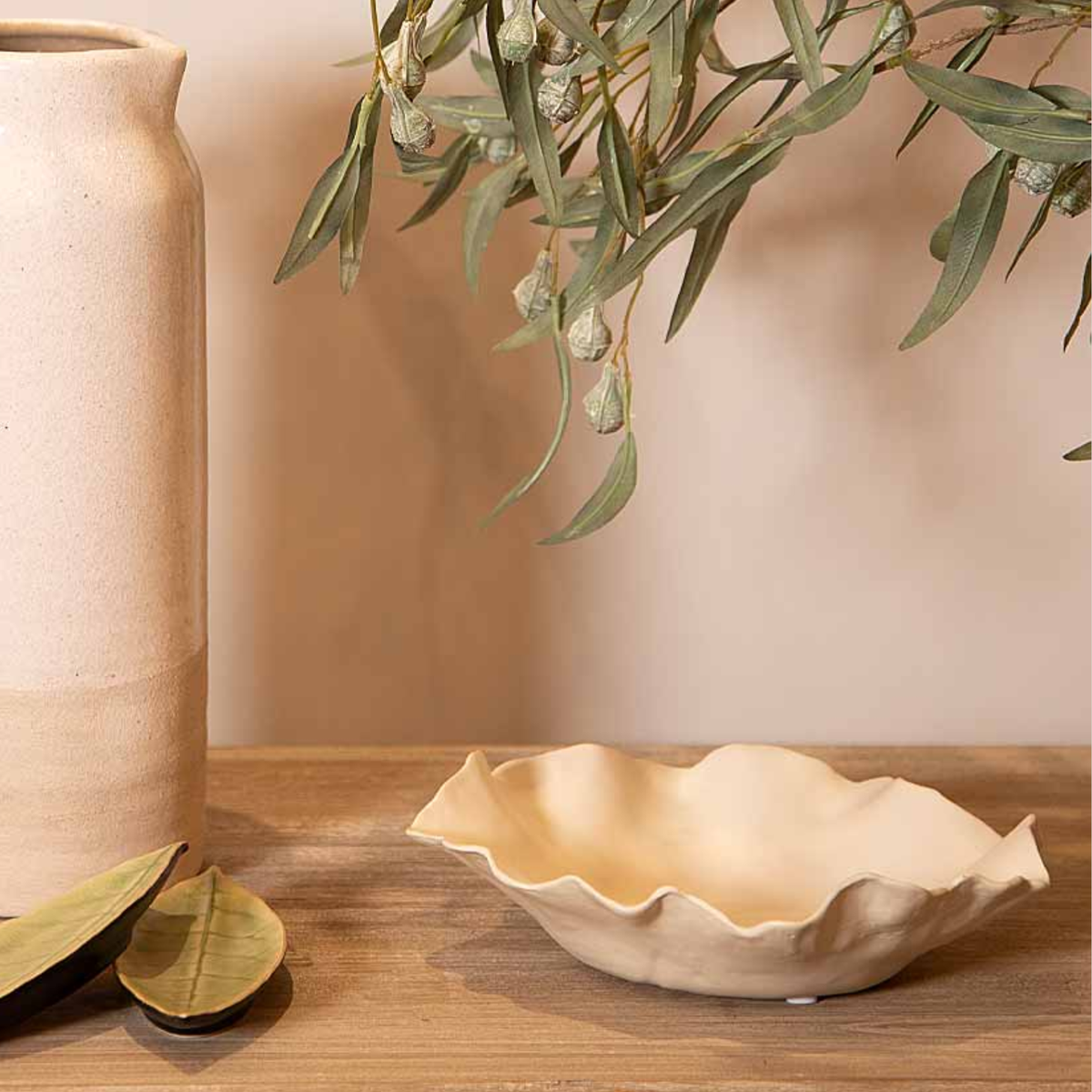 Banda Ceramic Bowl - Cream