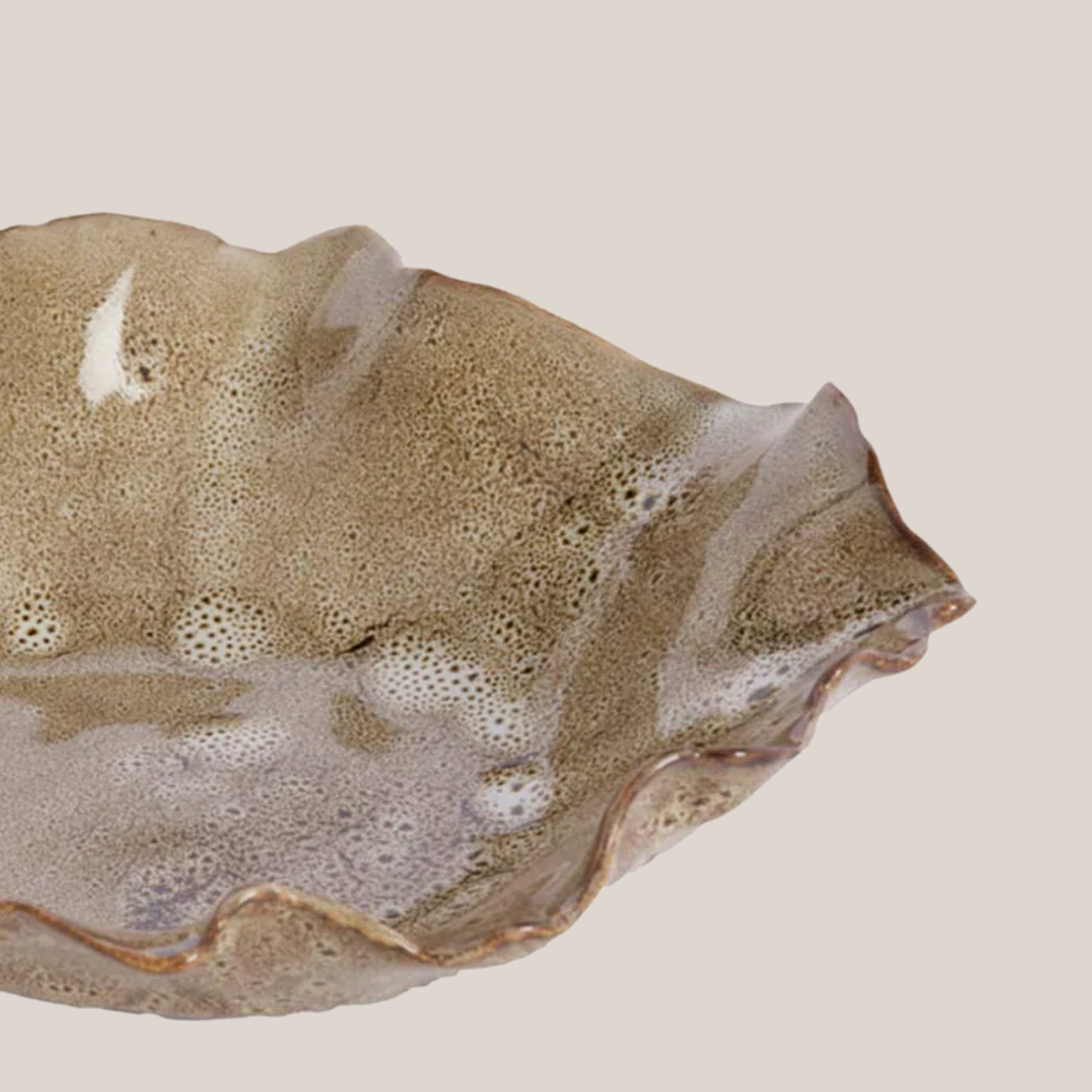 Banda Ceramic Bowl - Brown