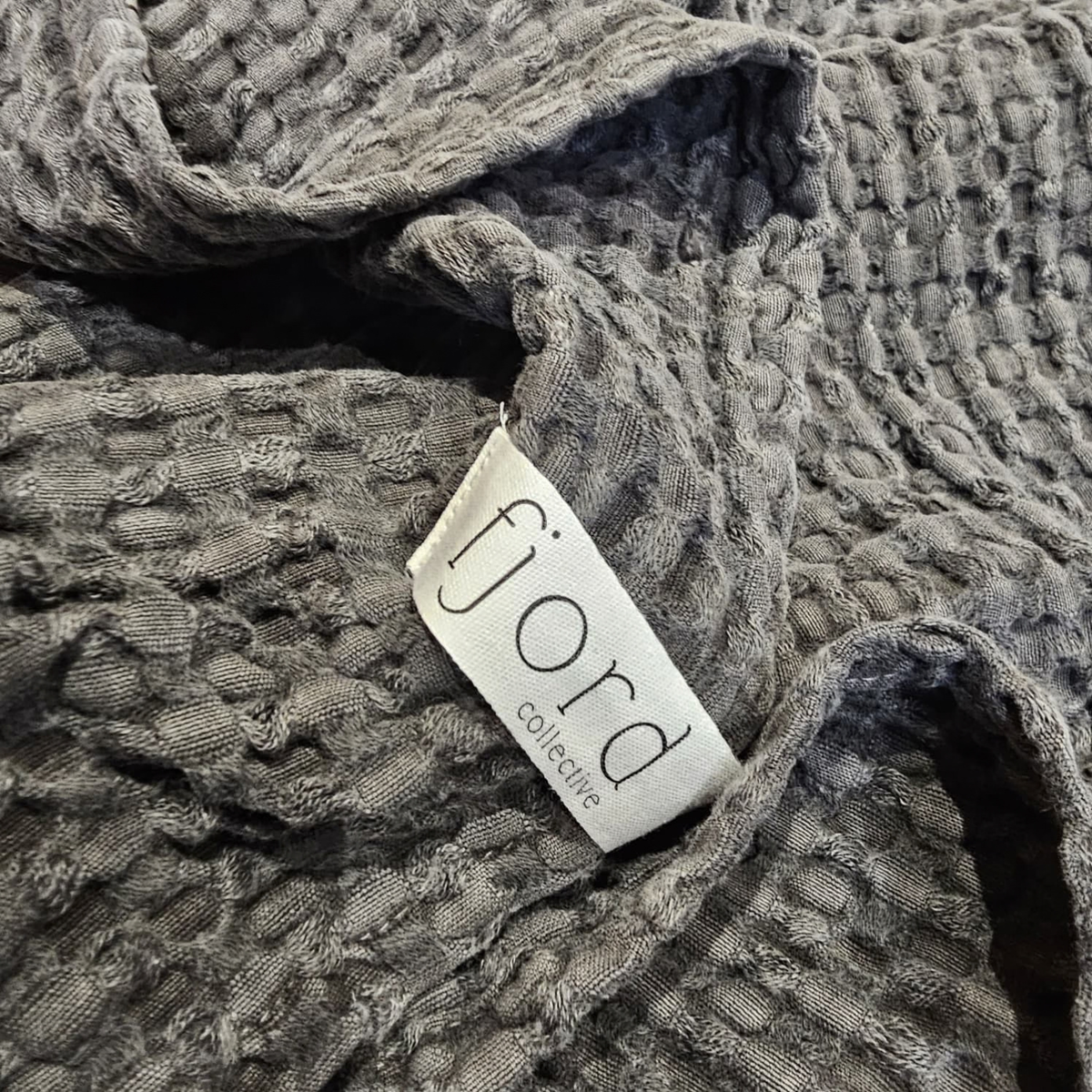Slate Signature Waffle Towel