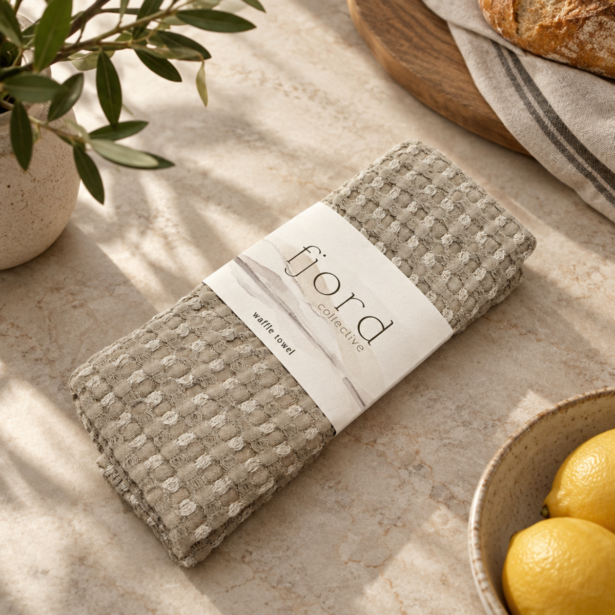 Mushroom Signature Waffle Towel