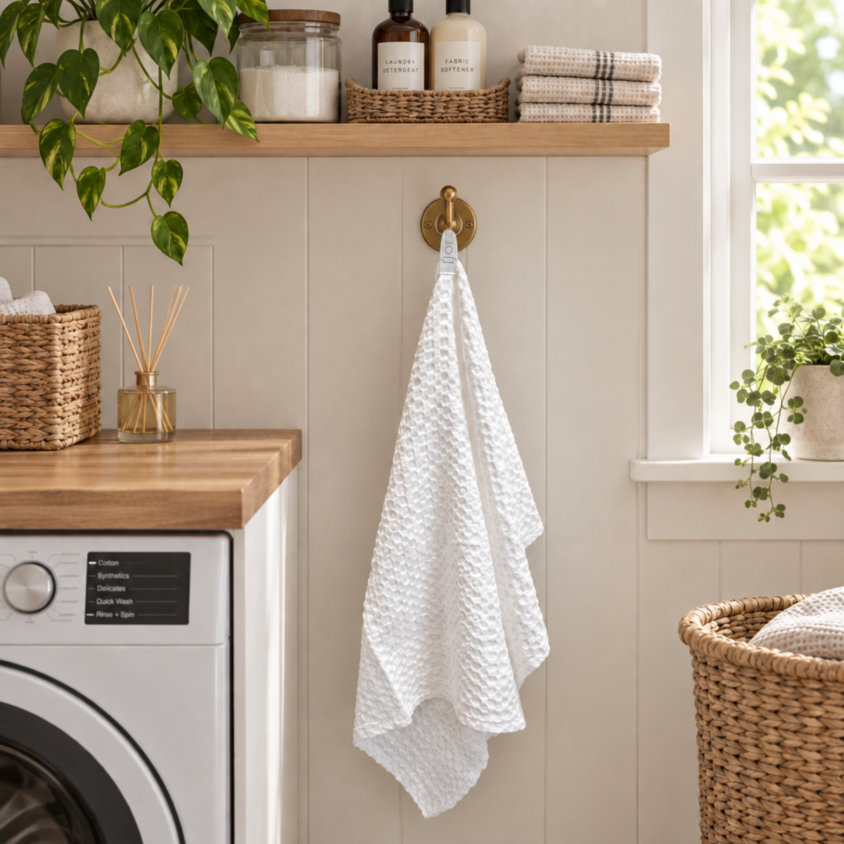 Whisper Signature Waffle Towel