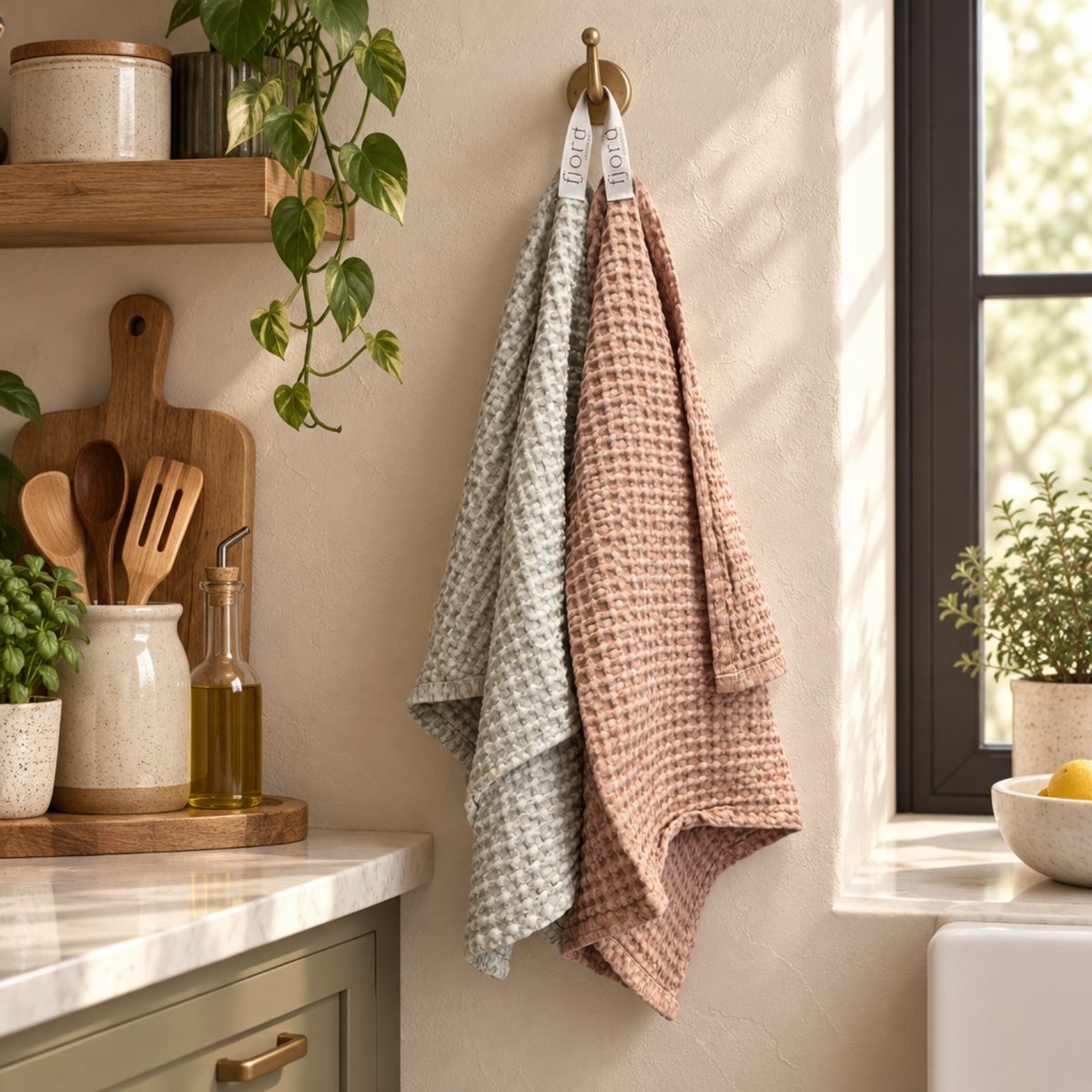 Clay Classic Waffle Towel Set