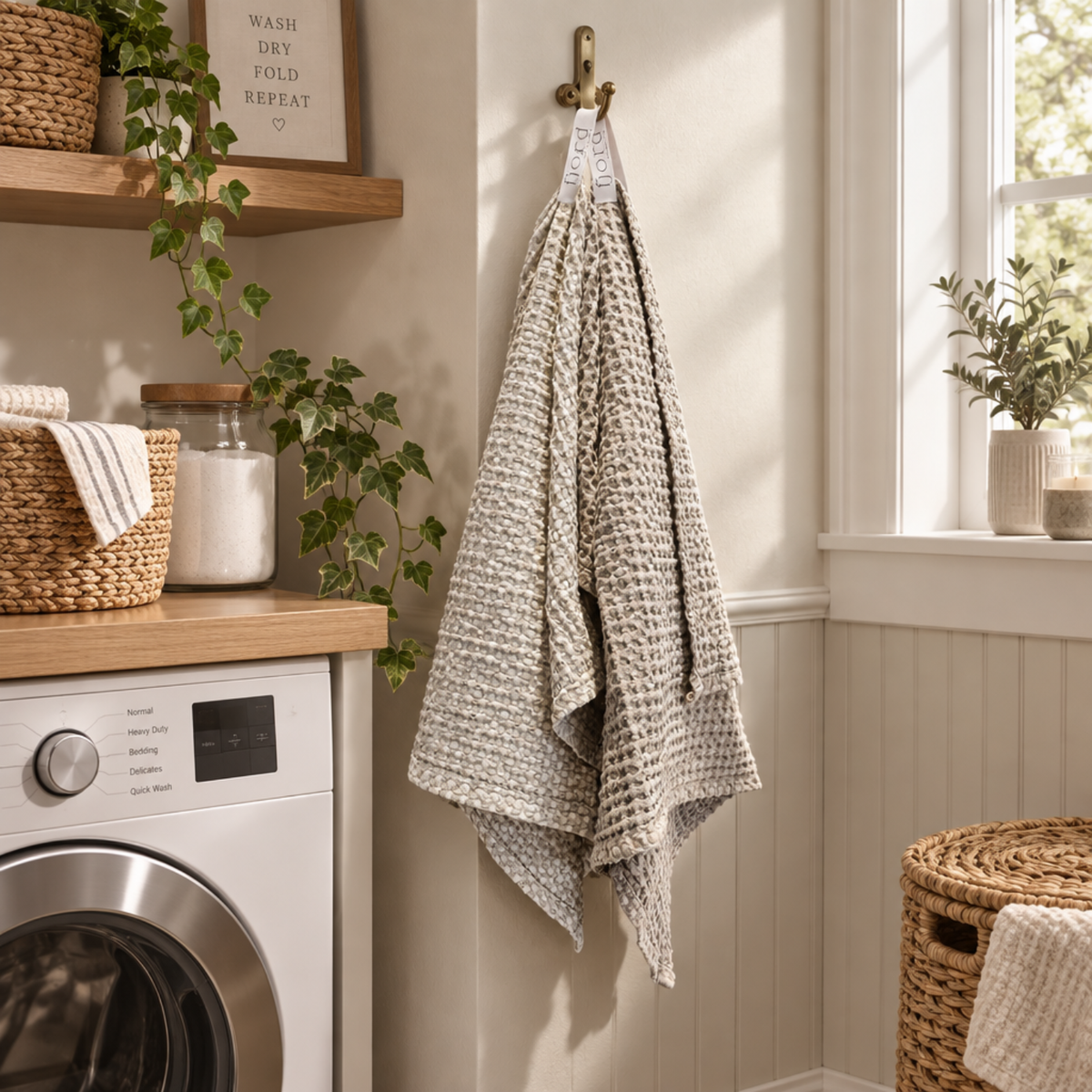 Mushroom Classic Waffle Towel Set