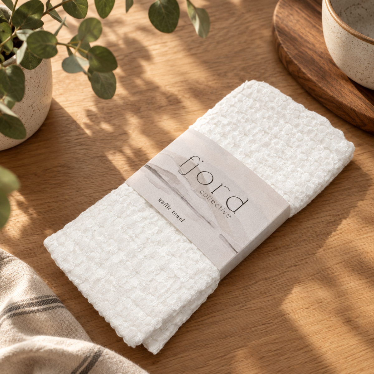 Whisper Signature Waffle Towel