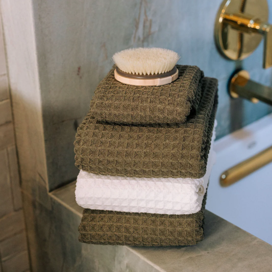 Geometry Forest Waffle Hand Towel