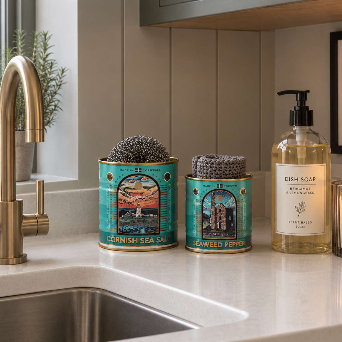 Cornish Salt & Pepper Mini Tins - 2pk