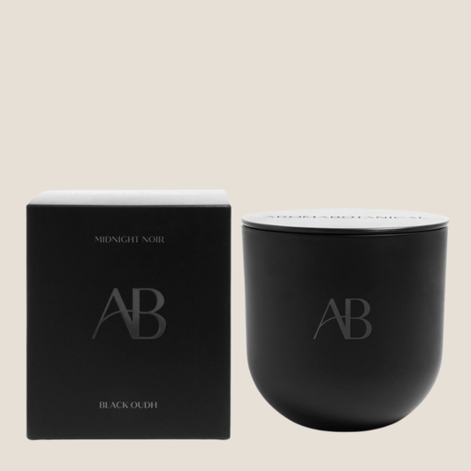 Midnight Noir 340g Candle - Black Oudh