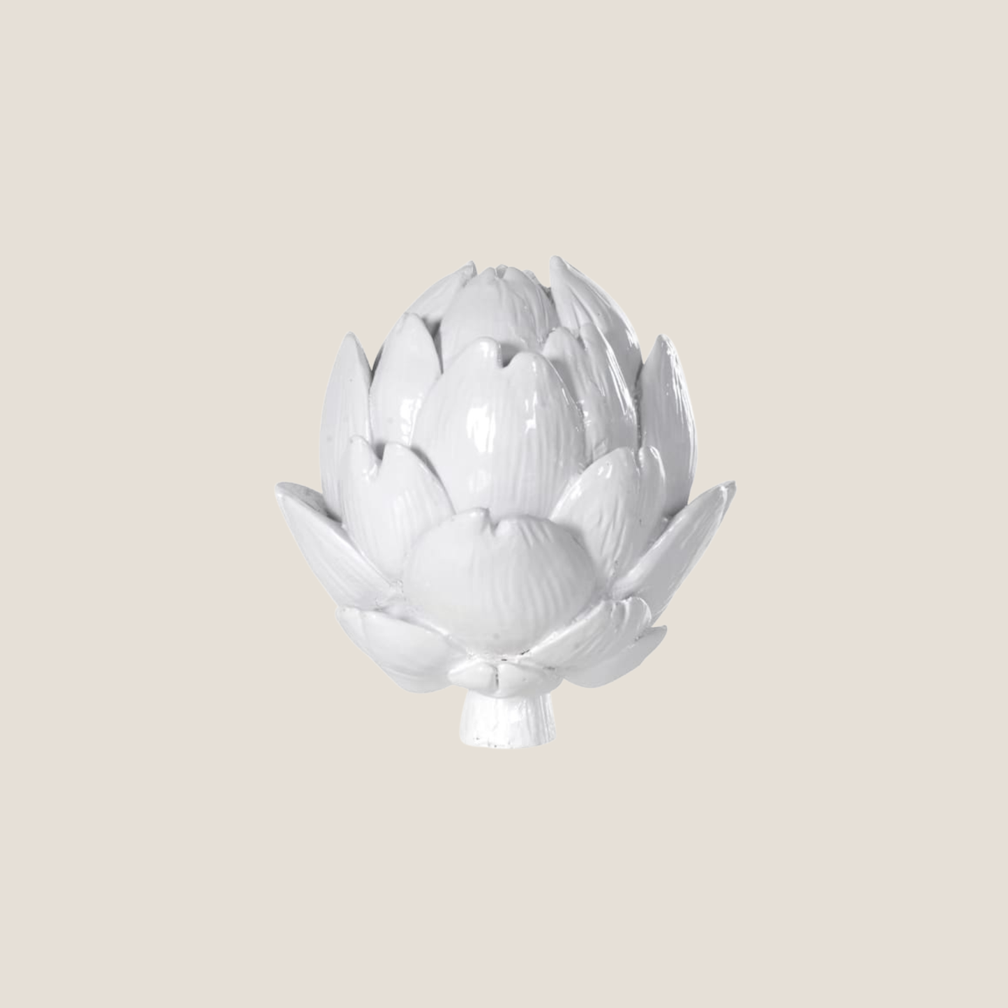 Small White Artichoke Ornament