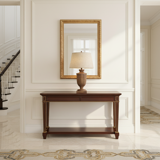 Tassora Table Lamp With Edged Linen Shade