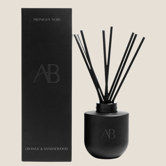 Midnight Noir 200ml Reed Diffuser - Orange & Sandalwood